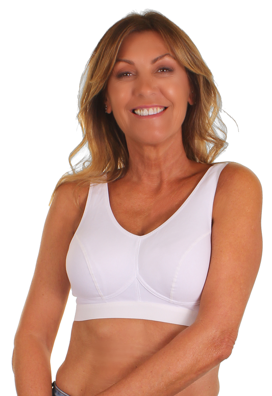 Trulife 330 Sophia Mastectomy Bra - White