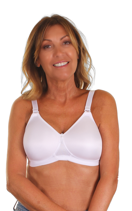 Trulife 4013 Alexandra Embossed Bra - White