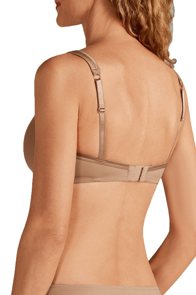 Lara Satin Padded Wire-Free Bra